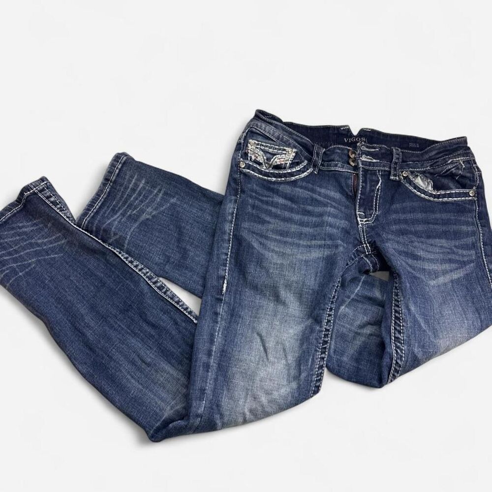 Vigoss Women's Blue and Navy Jeans